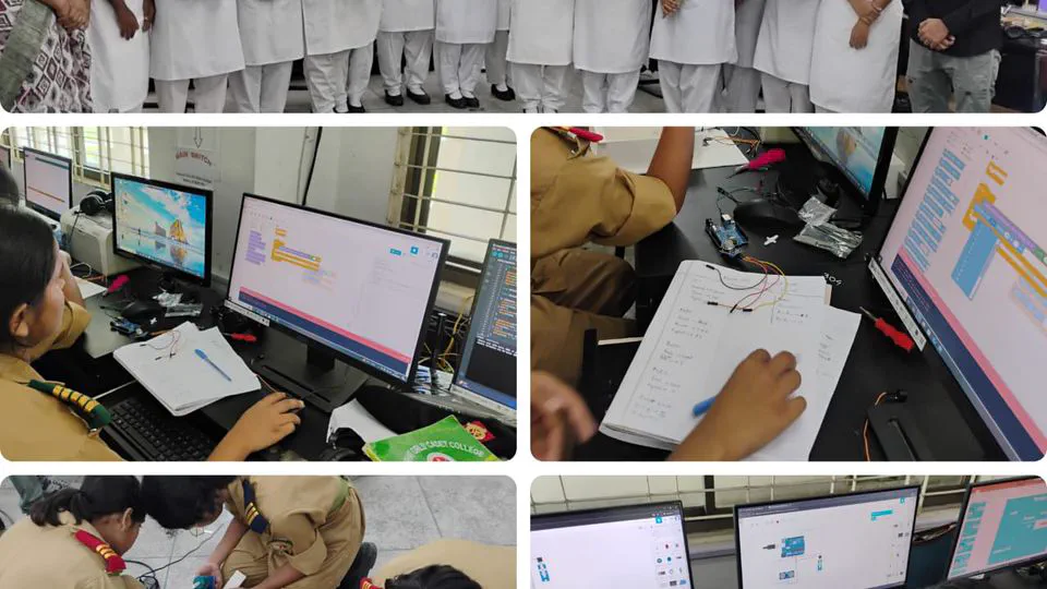 🤖 Conducted Robotics Workshop at Cadet College – Inspiring Future Innovators